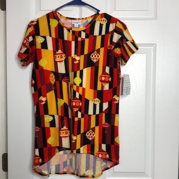 Lularoe Gracie Ornament Christmas Holiday Top Unisex 12/14 New - Picture 1 of 5